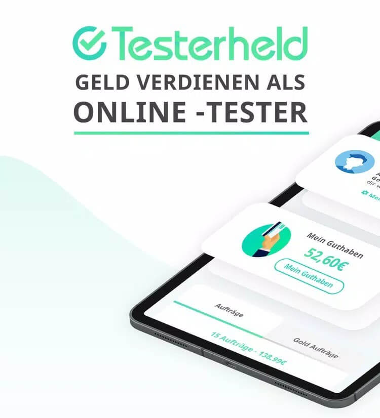 Testerheld 5€ Cashback Bonus 2026